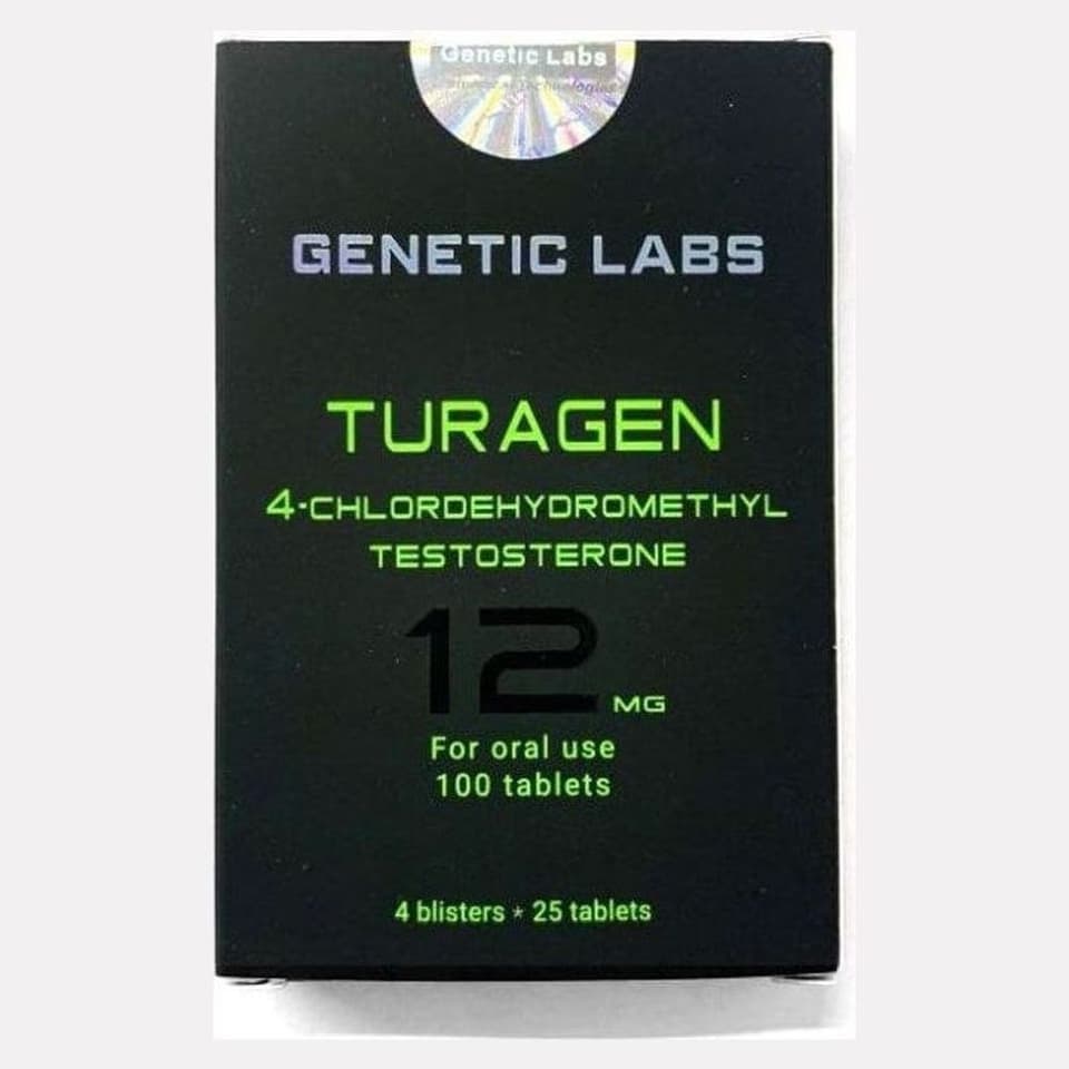 Turagen 100tab/12mg 4-Chlordehydromethyl Testosterone